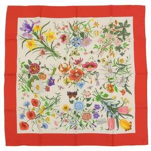 Gucci Red Ivory Floral Design